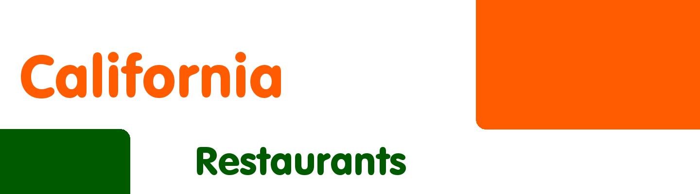 Best restaurants in California - Rating & Reviews
