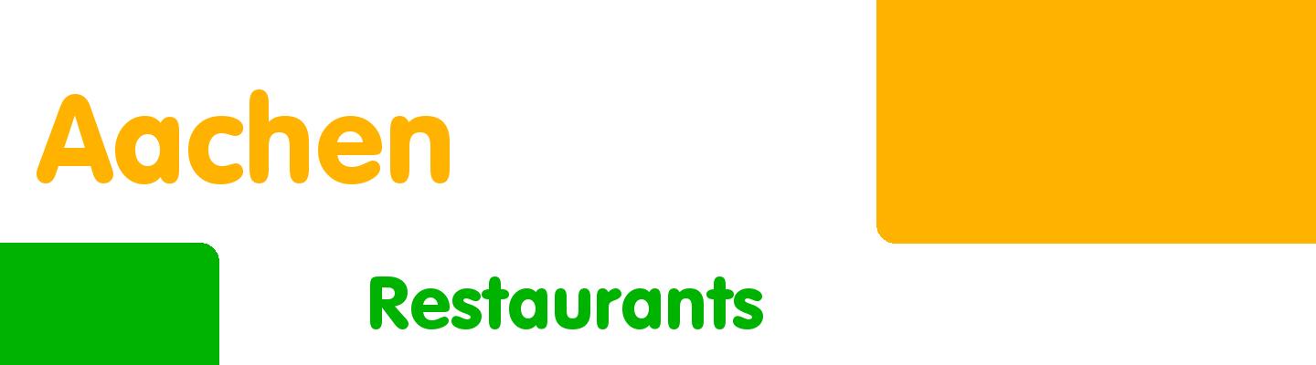 Best restaurants in Aachen - Rating & Reviews