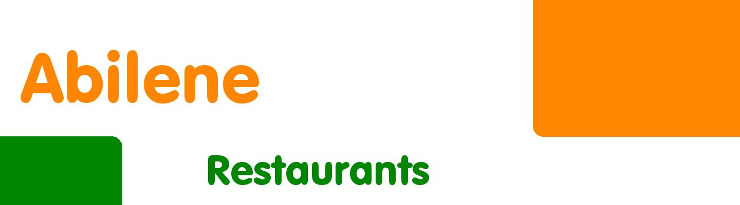 Best restaurants in Abilene - Rating & Reviews