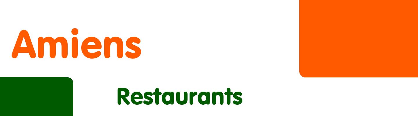 Best restaurants in Amiens - Rating & Reviews