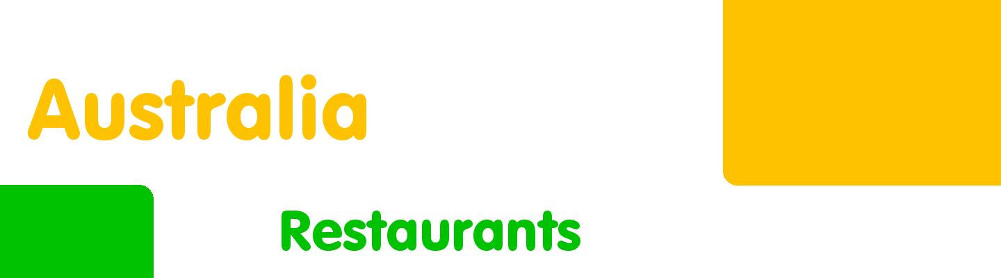 Best restaurants in Australia - Rating & Reviews