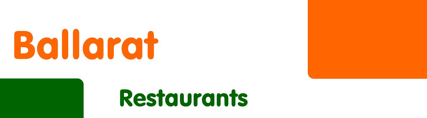 Best restaurants in Ballarat - Rating & Reviews