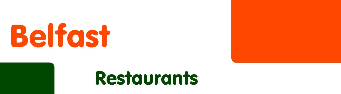 Best restaurants in Belfast - Rating & Reviews