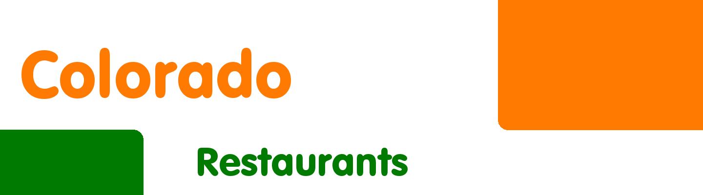 Best restaurants in Colorado - Rating & Reviews