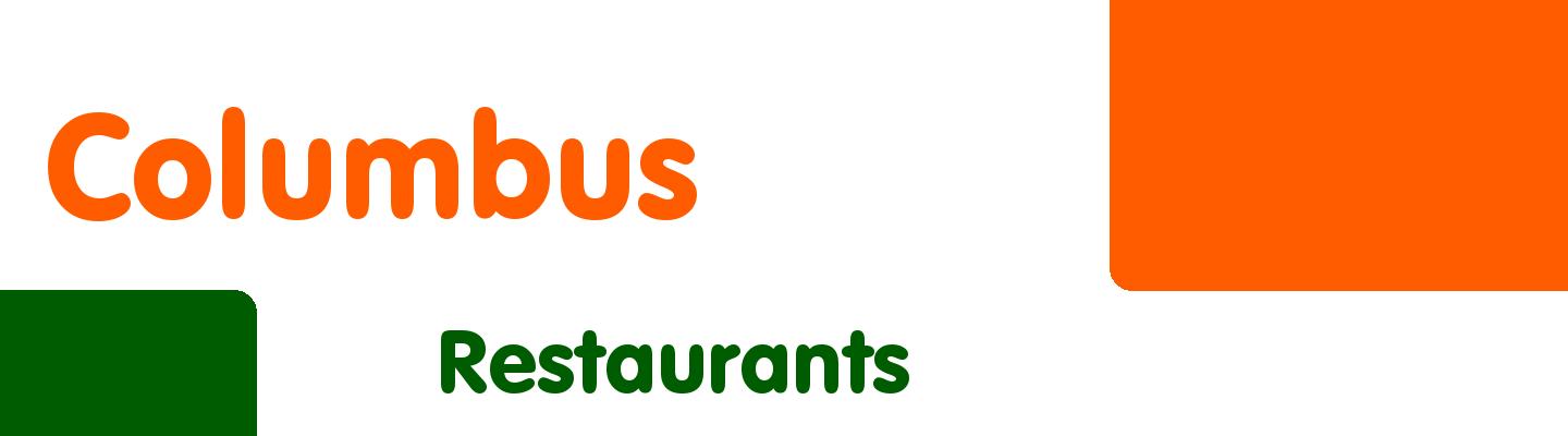 Best restaurants in Columbus - Rating & Reviews