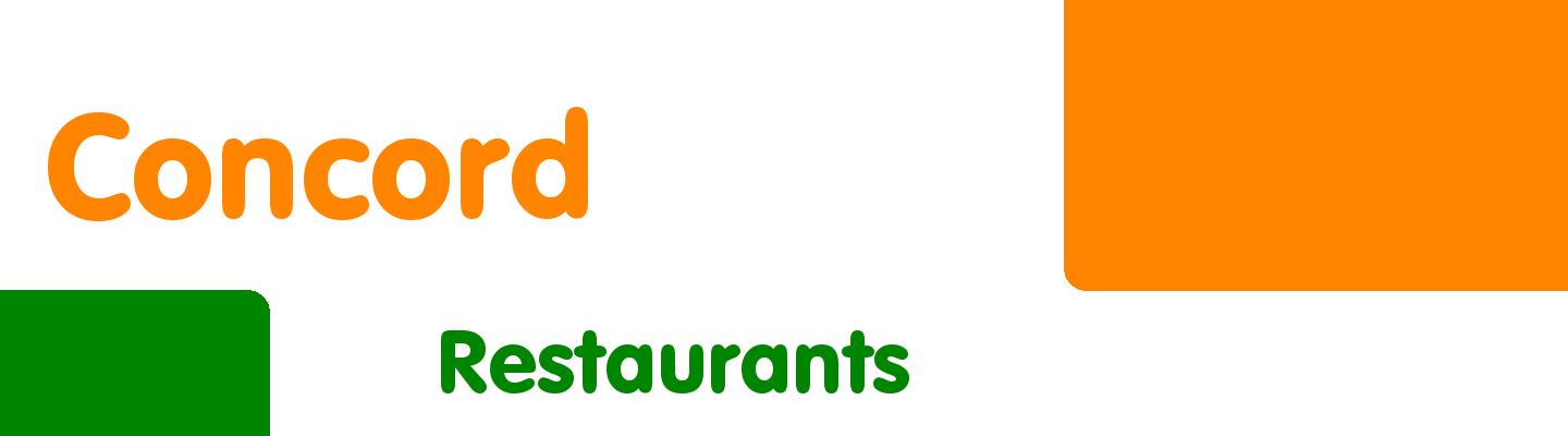 Best restaurants in Concord - Rating & Reviews