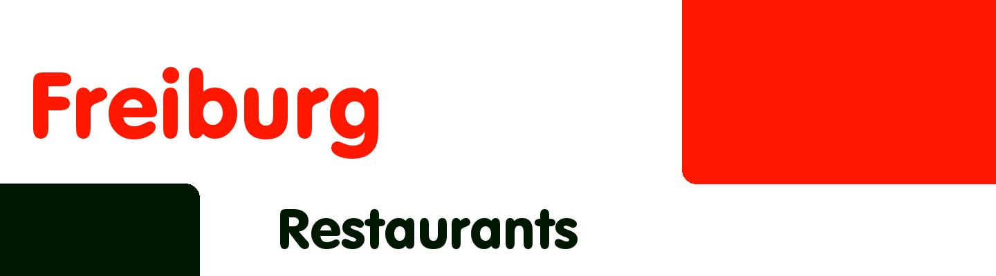 Best restaurants in Freiburg - Rating & Reviews