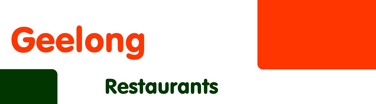 Best restaurants in Geelong - Rating & Reviews