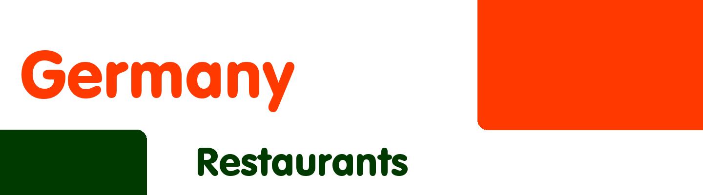 Best restaurants in Germany - Rating & Reviews