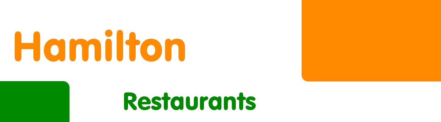 Best restaurants in Hamilton - Rating & Reviews