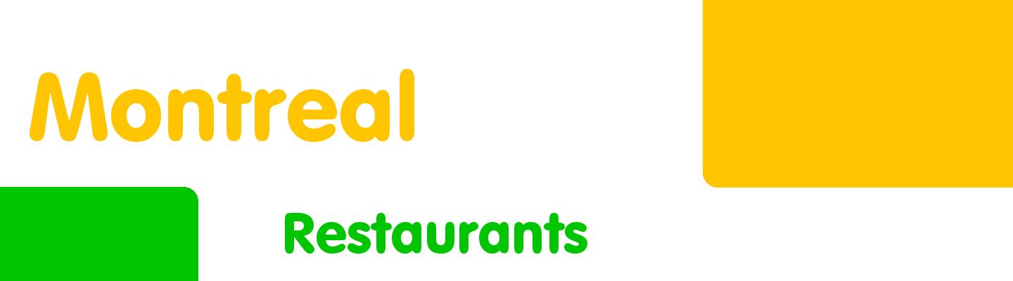 Best restaurants in Montreal - Rating & Reviews