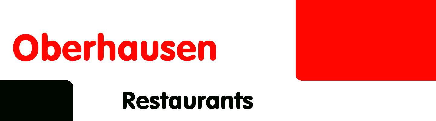 Best restaurants in Oberhausen - Rating & Reviews