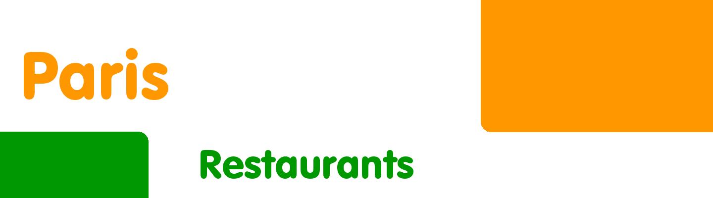 Best restaurants in Paris - Rating & Reviews