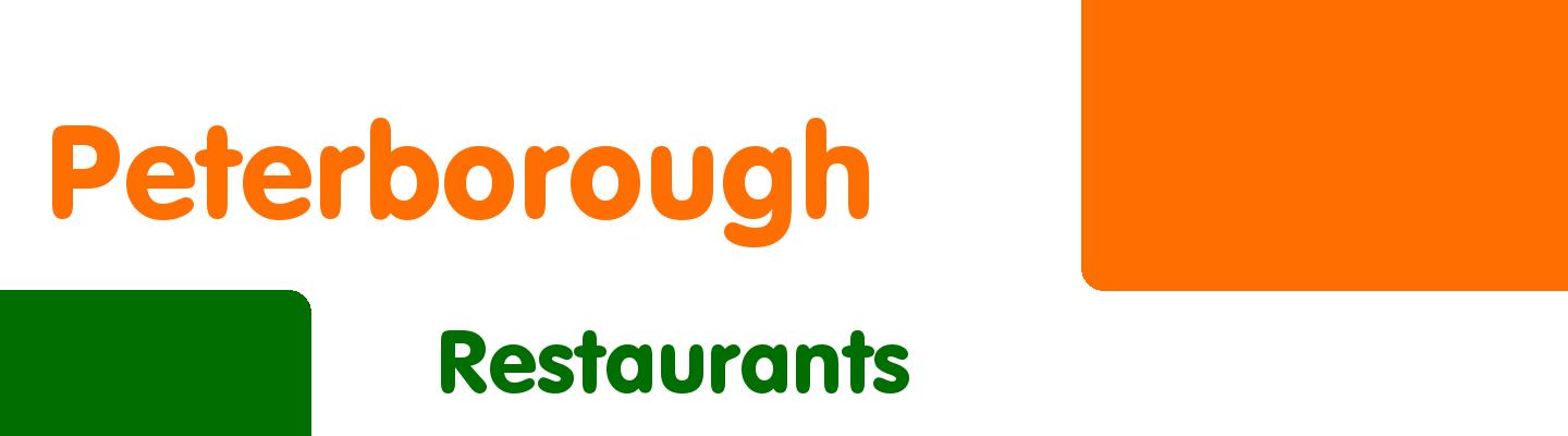 Best restaurants in Peterborough - Rating & Reviews
