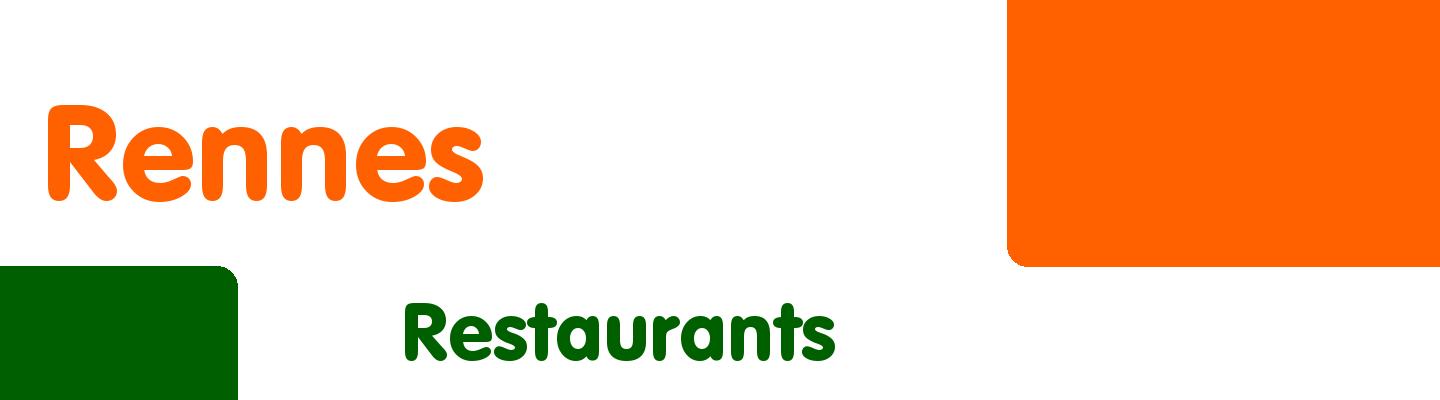 Best restaurants in Rennes - Rating & Reviews