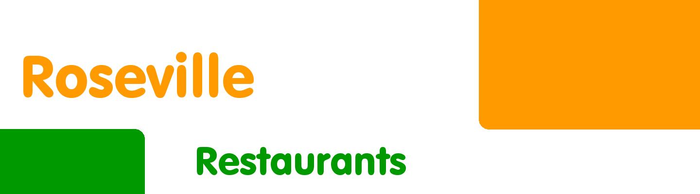 Best restaurants in Roseville - Rating & Reviews