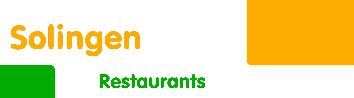 Best restaurants in Solingen - Rating & Reviews