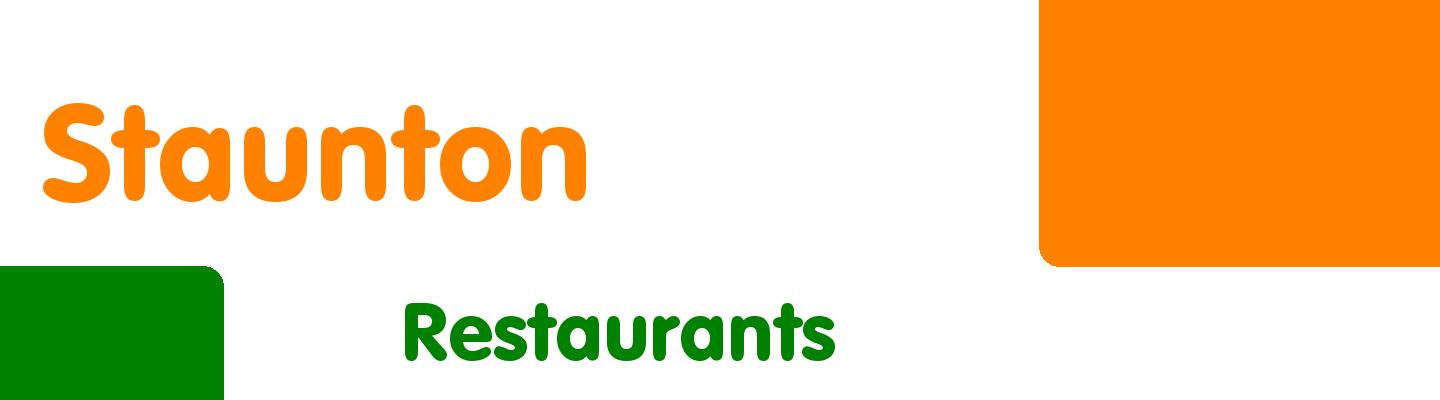 Best restaurants in Staunton - Rating & Reviews