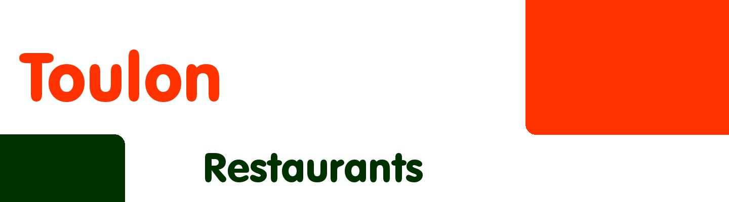 Best restaurants in Toulon - Rating & Reviews