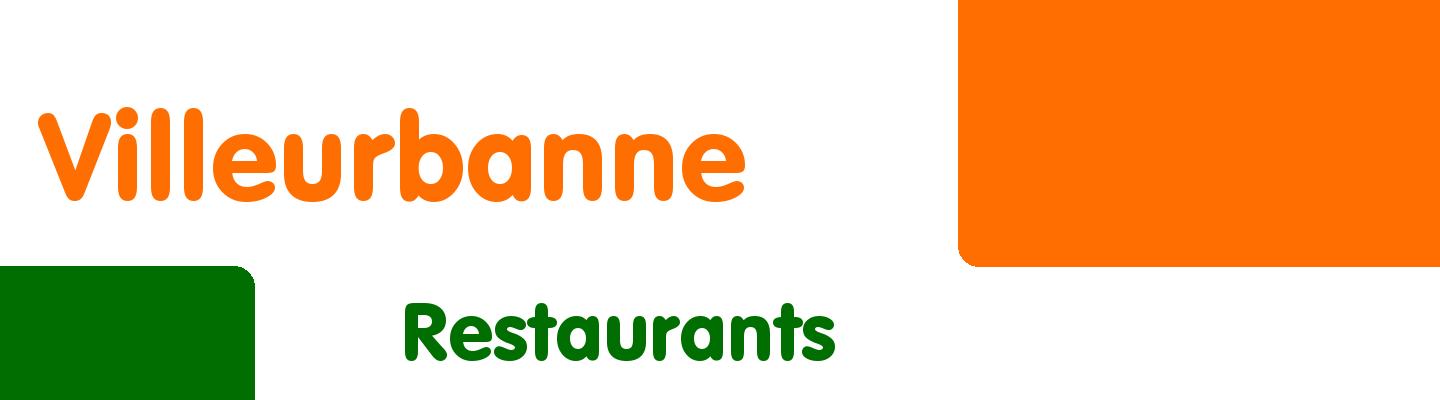 Best restaurants in Villeurbanne - Rating & Reviews